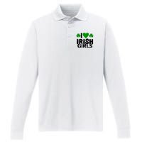 I Love Irish Girls Performance Long Sleeve Polo