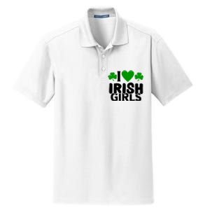 I Love Irish Girls Dry Zone Grid Polo