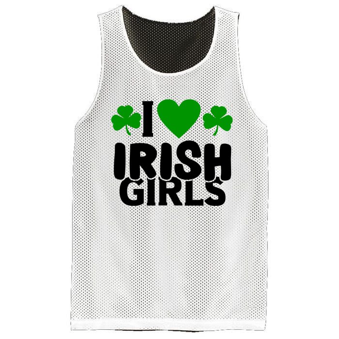 I Love Irish Girls Mesh Reversible Basketball Jersey Tank