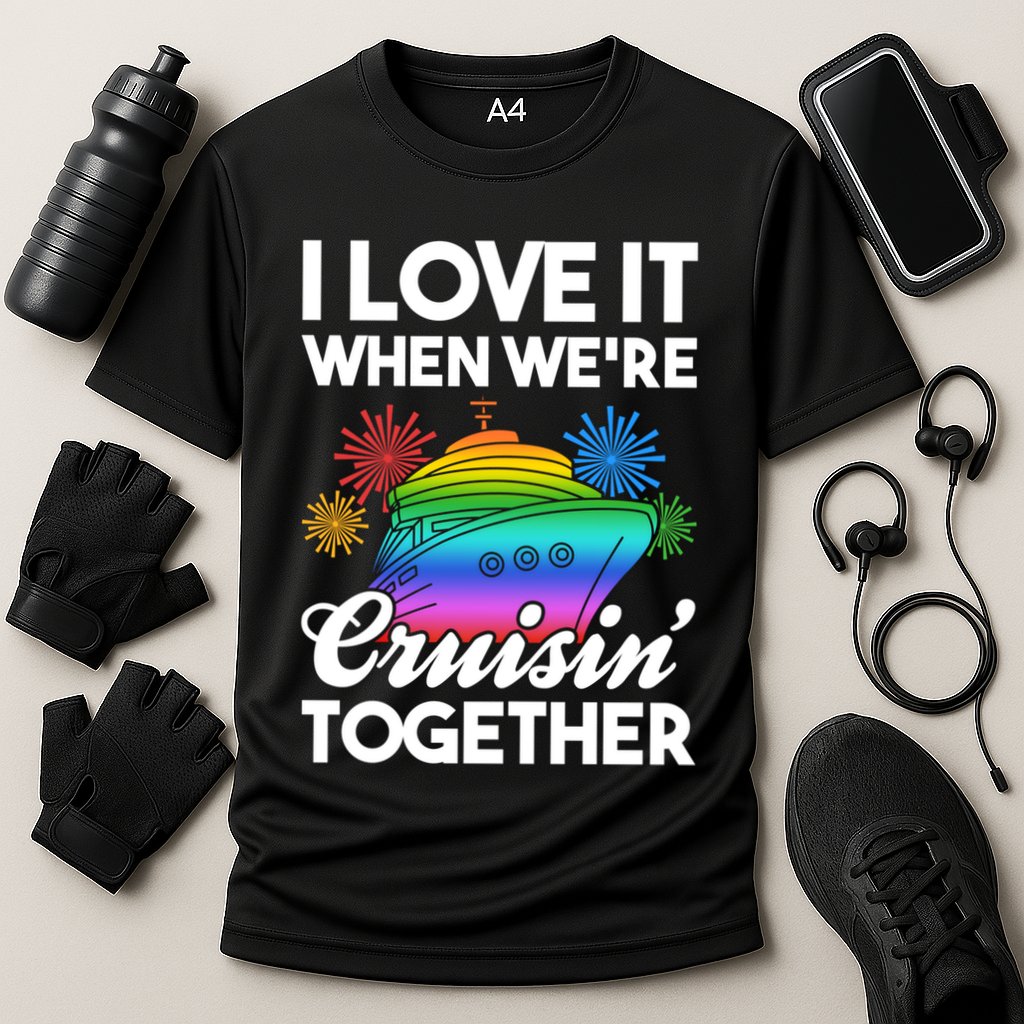I Love It When We're Cruisin' Together Fun Cruising Trip Cool Gift Cooling Performance Crew T-Shirt