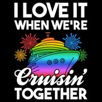 I Love It When We're Cruisin' Together Fun Cruising Trip Cool Gift Sustainable Bucket Hat