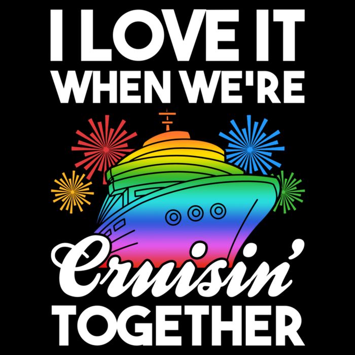 I Love It When We're Cruisin' Together Fun Cruising Trip Cool Gift Sustainable Bucket Hat