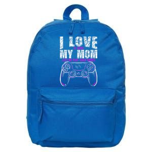 I Love It When My Mom Lets Me Play Video Games Gamer Gift 16 in Basic Backpack