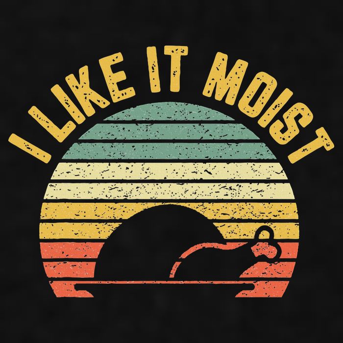 I Like It Moist Retro Funny Thanksgiving Ladies PosiCharge Tri-Blend Wicking Tank