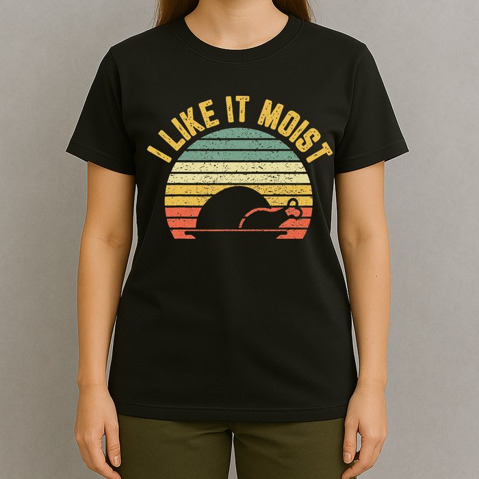 I Like It Moist Retro Funny Thanksgiving T-Shirt