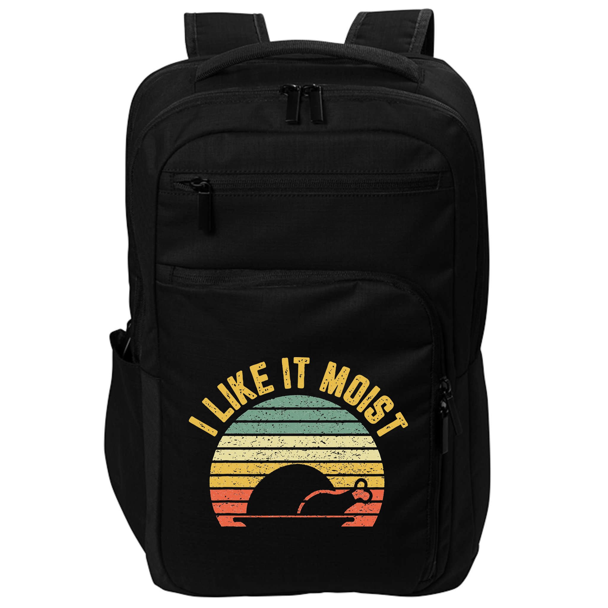 I Like It Moist Retro Funny Thanksgiving Impact Tech Backpack
