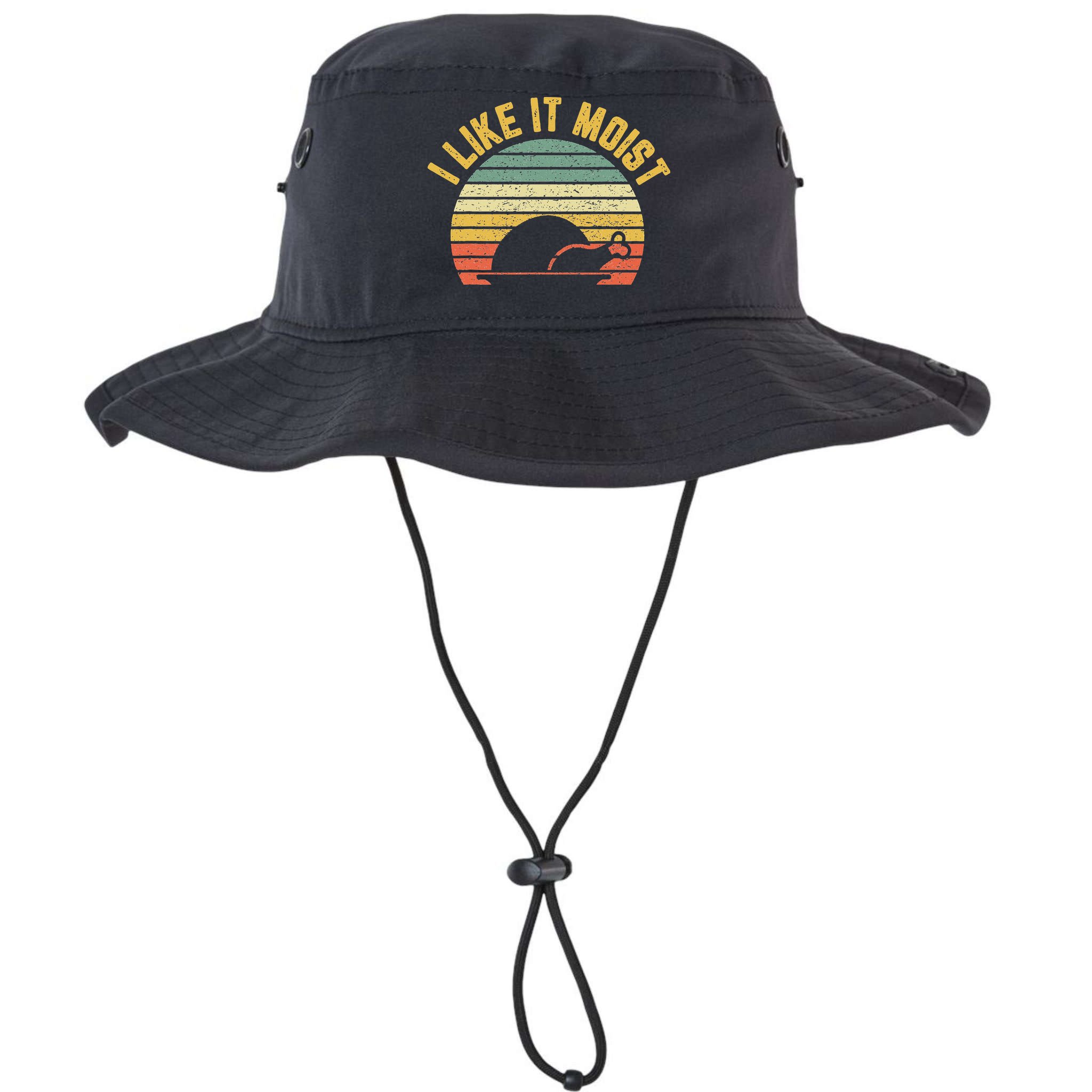 I Like It Moist Retro Funny Thanksgiving Bucket Hat