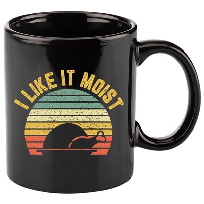 I Like It Moist Retro Funny Thanksgiving 11oz C Handle Ceramic Mug