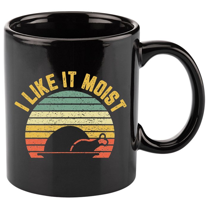I Like It Moist Retro Funny Thanksgiving 11oz C Handle Ceramic Mug