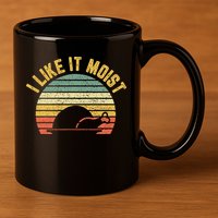 I Like It Moist Retro Funny Thanksgiving 11oz C Handle Ceramic Mug