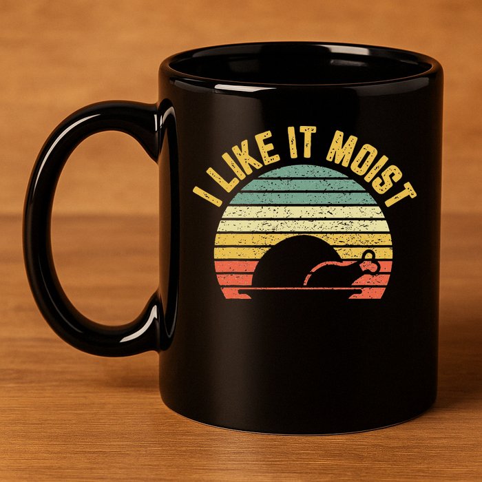 I Like It Moist Retro Funny Thanksgiving 11oz C Handle Ceramic Mug