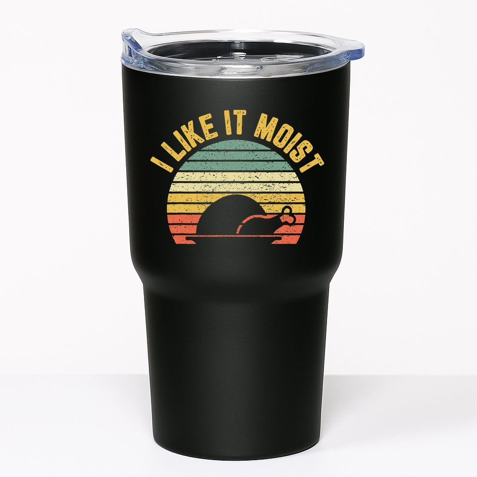 I Like It Moist Retro Funny Thanksgiving Tumbler