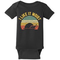 I Like It Moist Retro Funny Thanksgiving Baby Bodysuit