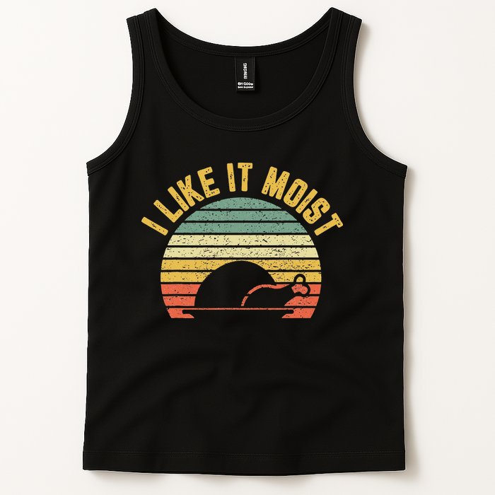 I Like It Moist Retro Funny Thanksgiving Tank Top