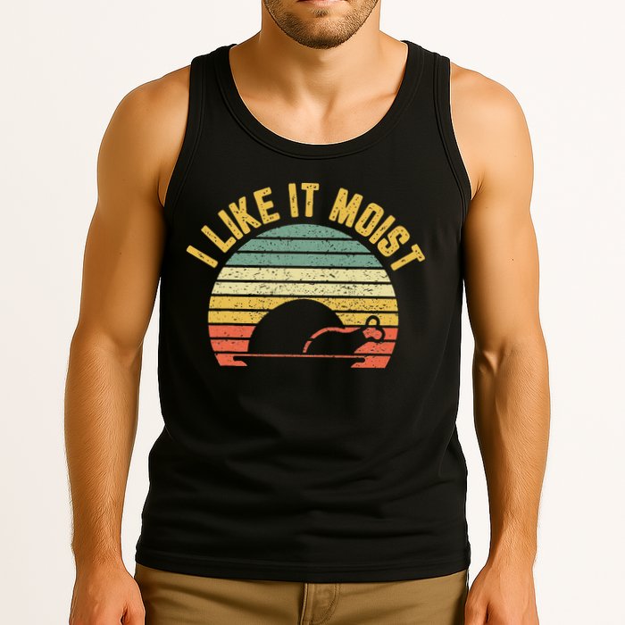 I Like It Moist Retro Funny Thanksgiving Tank Top
