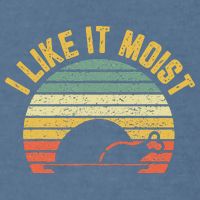 I Like It Moist Retro Funny Thanksgiving Garment-Dyed Sweatshirt