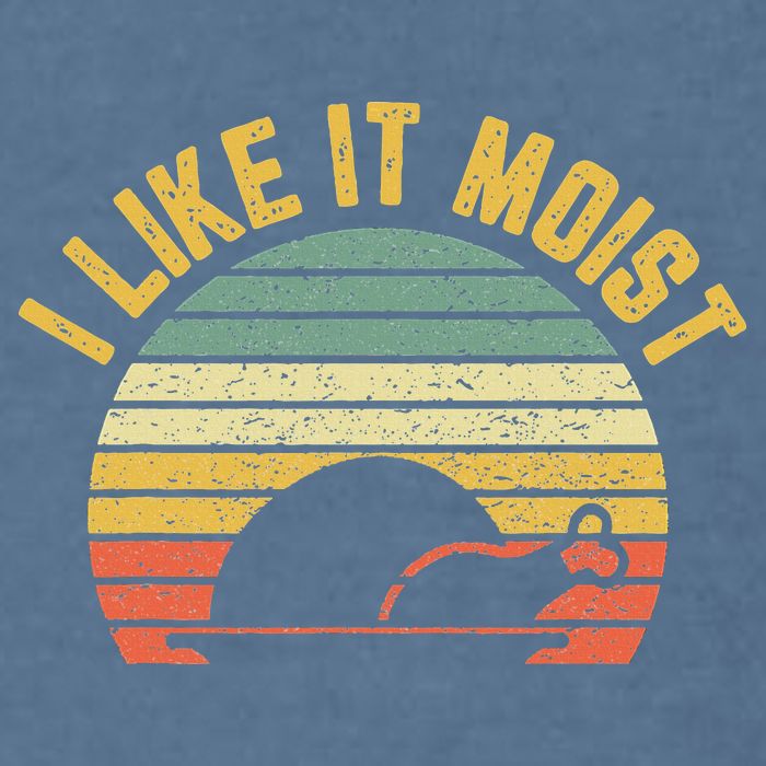 I Like It Moist Retro Funny Thanksgiving Garment-Dyed Sweatshirt