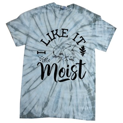 I Like It Moist Funny Thanksgiving Turkey Leg Day Tie-Dye T-Shirt