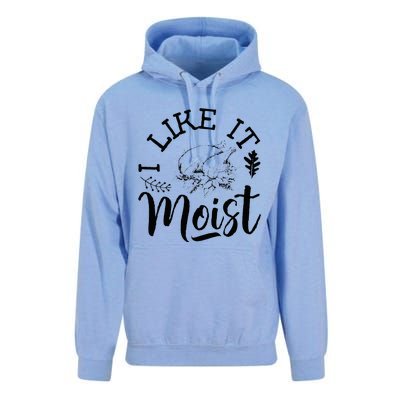 I Like It Moist Funny Thanksgiving Turkey Leg Day Unisex Surf Hoodie