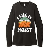 I Like It Moist, Funny Thanksgiving Costume Turkey Leg Day Womens CVC Long Sleeve Shirt