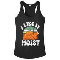 I Like It Moist, Funny Thanksgiving Costume Turkey Leg Day Ladies PosiCharge Competitor Racerback Tank