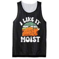 I Like It Moist, Funny Thanksgiving Costume Turkey Leg Day Mesh Reversible Basketball Jersey Tank