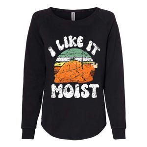 I Like It Moist, Funny Thanksgiving Costume Turkey Leg Day Womens California Wash Sweatshirt