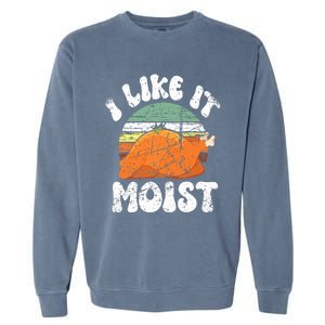 I Like It Moist, Funny Thanksgiving Costume Turkey Leg Day Garment-Dyed Sweatshirt