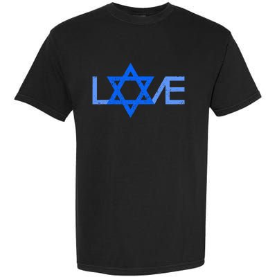 I Love Israel Jewish Star Of David Gift For Jew Friend Garment-Dyed Heavyweight T-Shirt