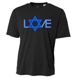 I Love Israel Jewish Star Of David Gift For Jew Friend Cooling Performance Crew T-Shirt