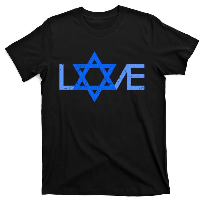 I Love Israel Jewish Star Of David Gift For Jew Friend T-Shirt