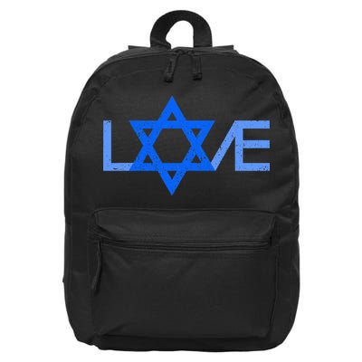 I Love Israel Jewish Star Of David Gift For Jew Friend 16 in Basic Backpack