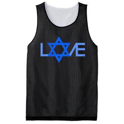 I Love Israel Jewish Star Of David Gift For Jew Friend Mesh Reversible Basketball Jersey Tank