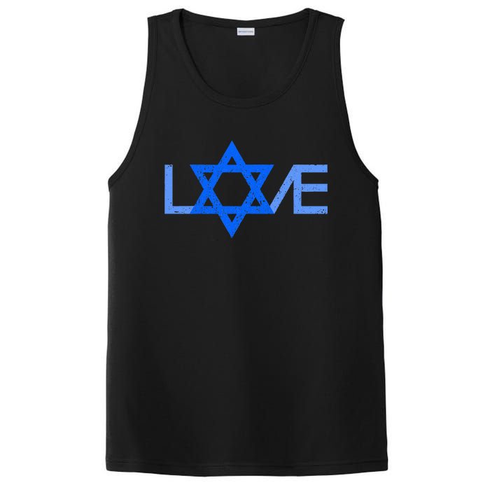 I Love Israel Jewish Star Of David Gift For Jew Friend PosiCharge Competitor Tank