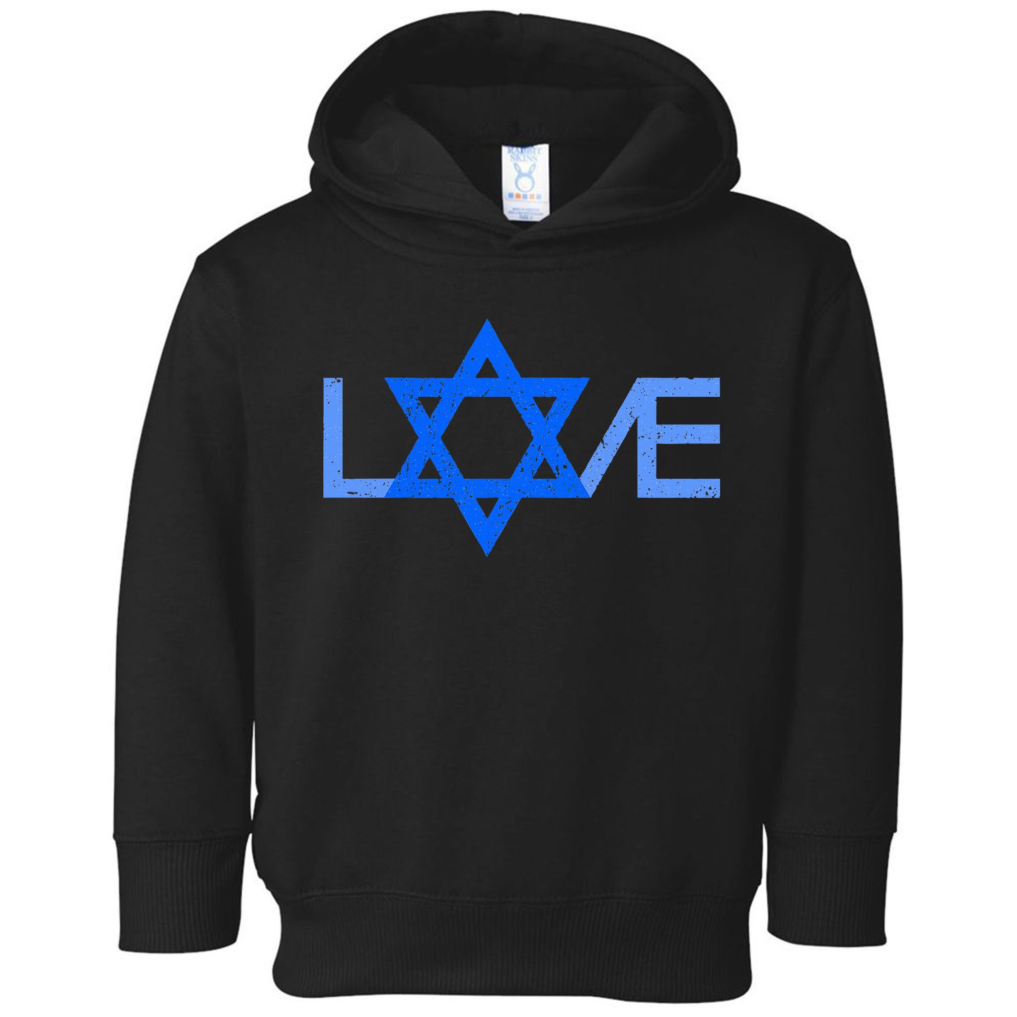I Love Israel Jewish Star Of David Gift For Jew Friend Toddler Hoodie