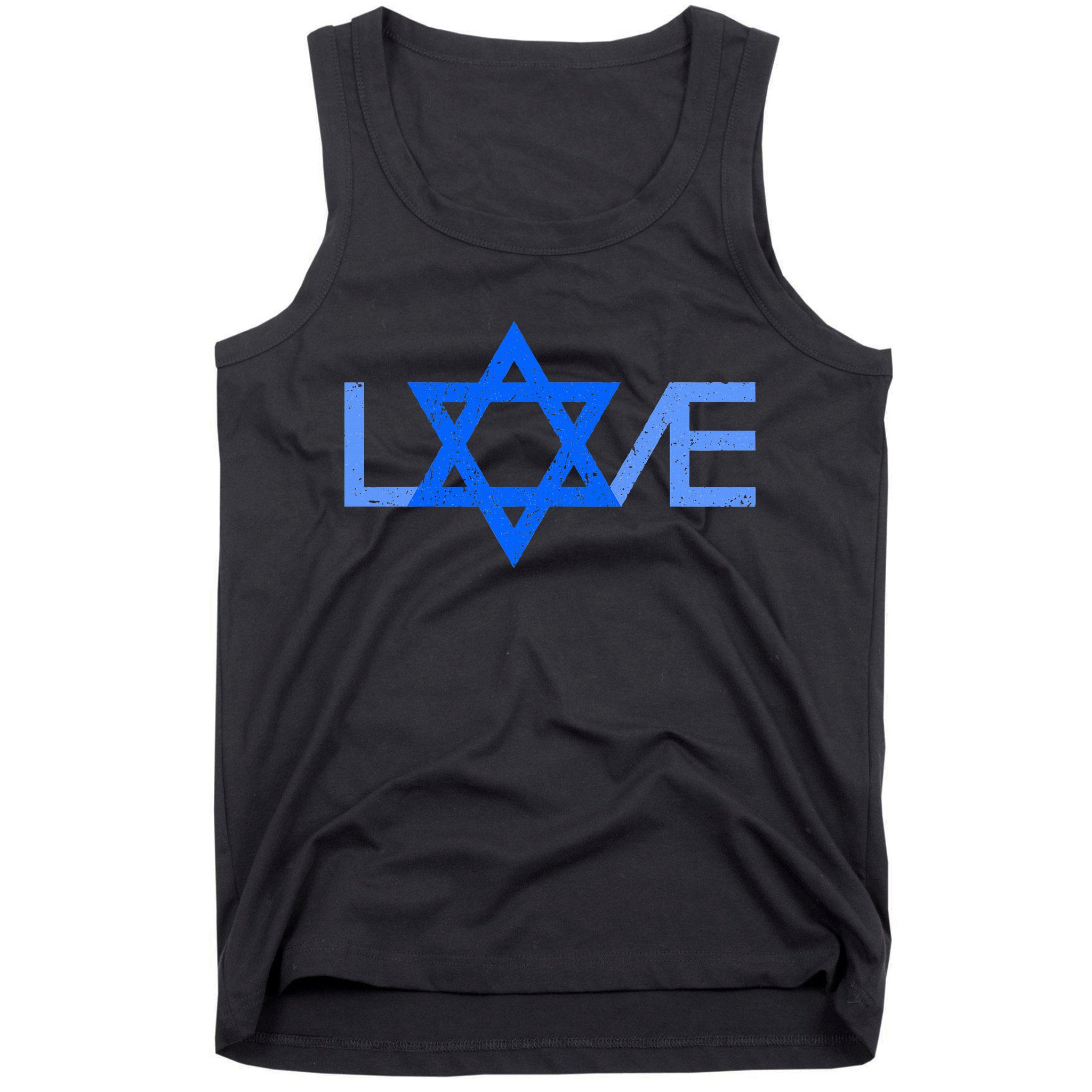 I Love Israel Jewish Star Of David Gift For Jew Friend Tank Top