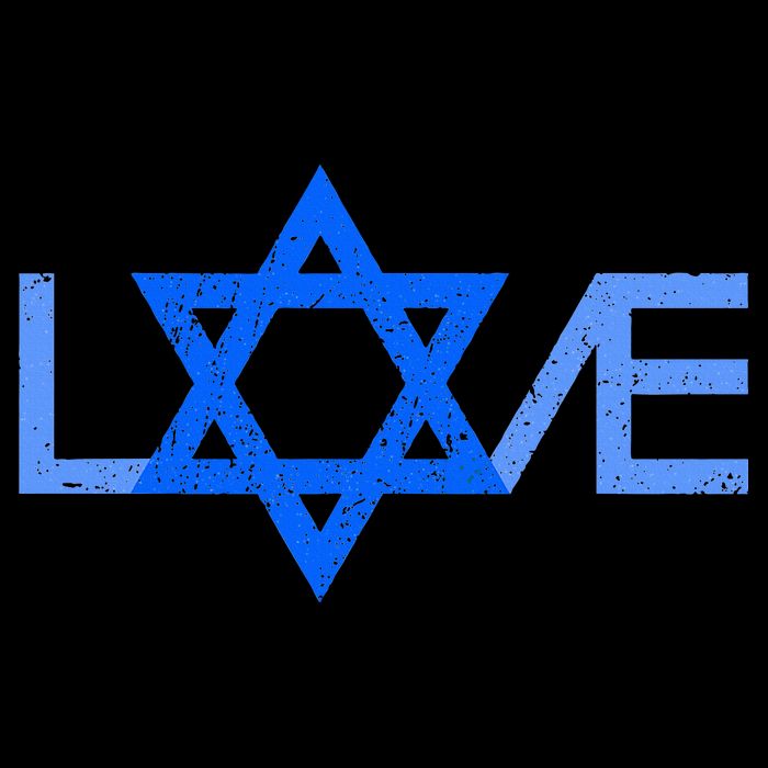 I Love Israel Jewish Star Of David Gift For Jew Friend Visor