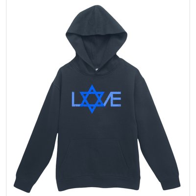 I Love Israel Jewish Star Of David Gift For Jew Friend Urban Pullover Hoodie