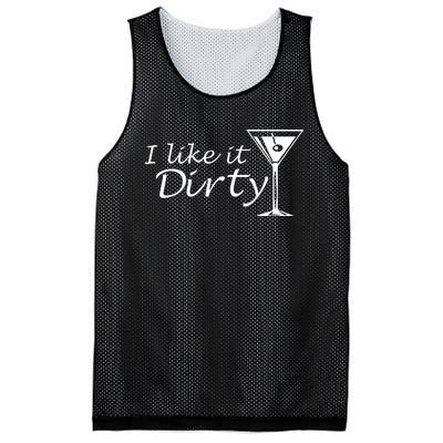 I Like It Dirty Martini Funny Love Gift Mesh Reversible Basketball Jersey Tank