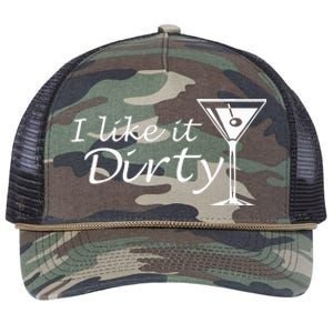 I Like It Dirty Martini Funny Love Gift Retro Rope Trucker Hat Cap