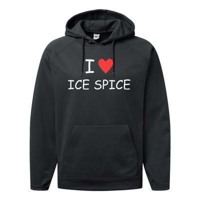 I Love Ice Spice Performance Fleece Hoodie