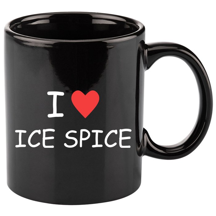I Love Ice Spice 11oz C Handle Ceramic Mug