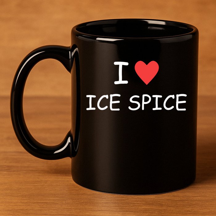 I Love Ice Spice 11oz C Handle Ceramic Mug