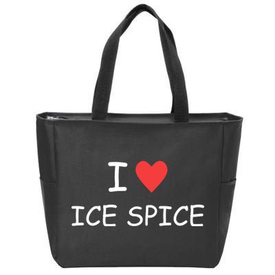 I Love Ice Spice Zip Tote Bag