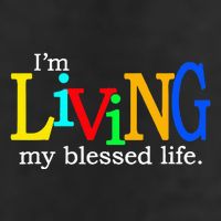 IM Living In My Blessed Life 11oz C Handle Ceramic Mug