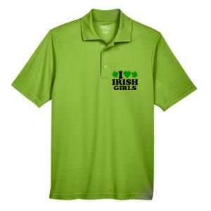 I Love Irish Patrick's Day Men's Origin Performance Pique Polo