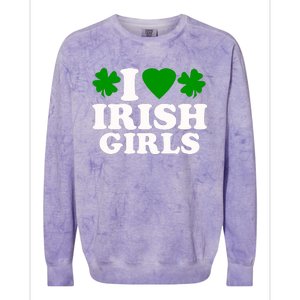 I Love Irish Patrick's Day Colorblast Crewneck Sweatshirt