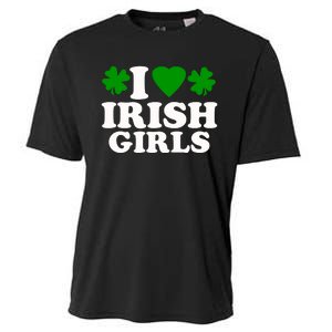 I Love Irish Patrick's Day Cooling Performance Crew T-Shirt