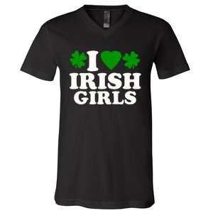 I Love Irish Patrick's Day V-Neck T-Shirt