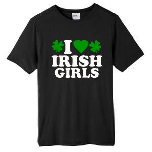 I Love Irish Patrick's Day Tall Fusion ChromaSoft Performance T-Shirt